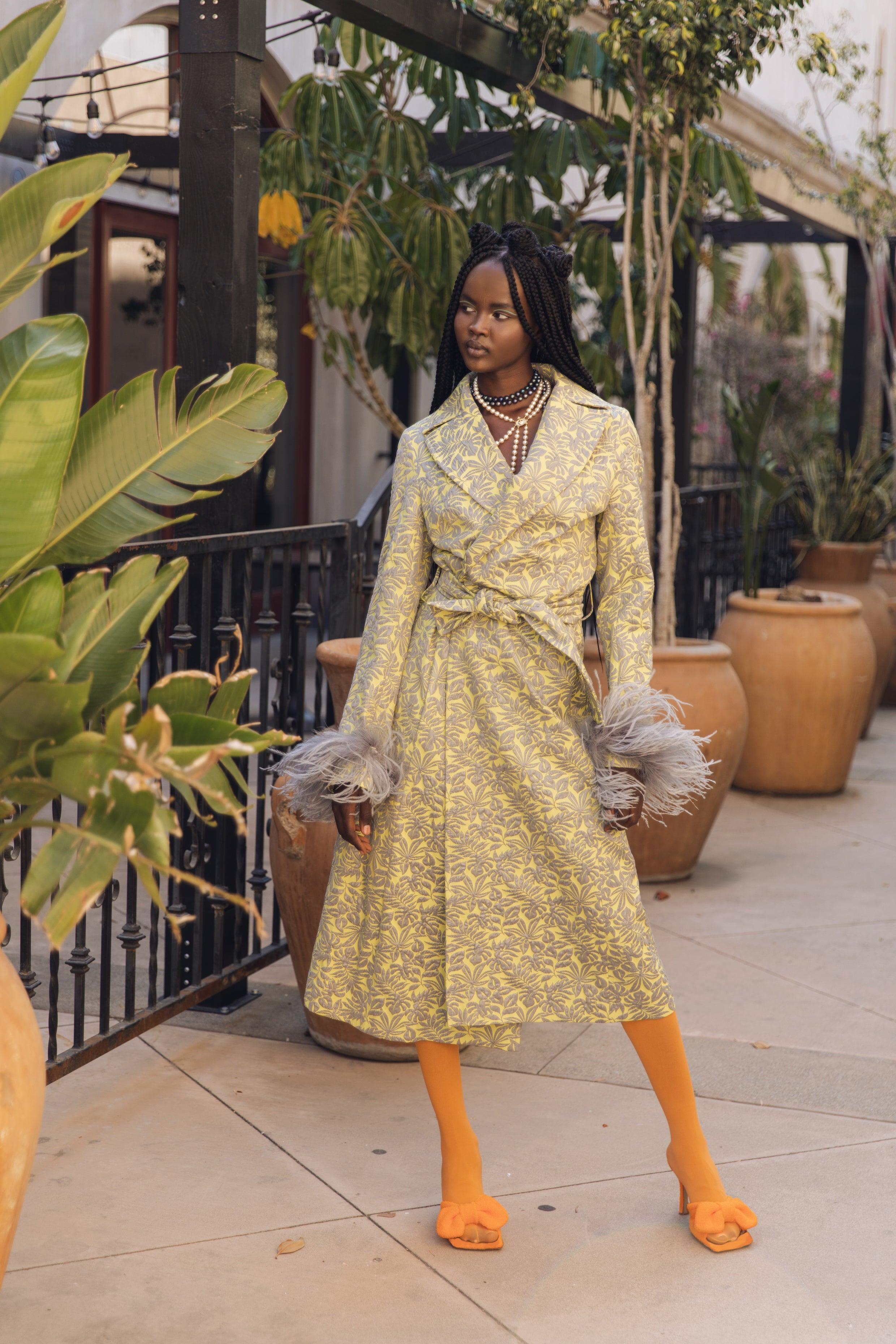 Yellow Jacqueline Coat