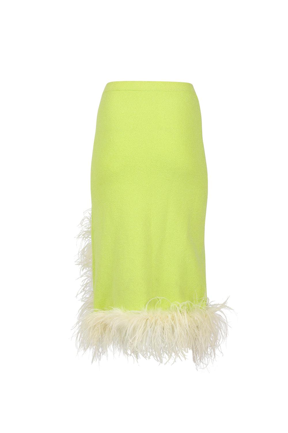 Lime Knit Skirt