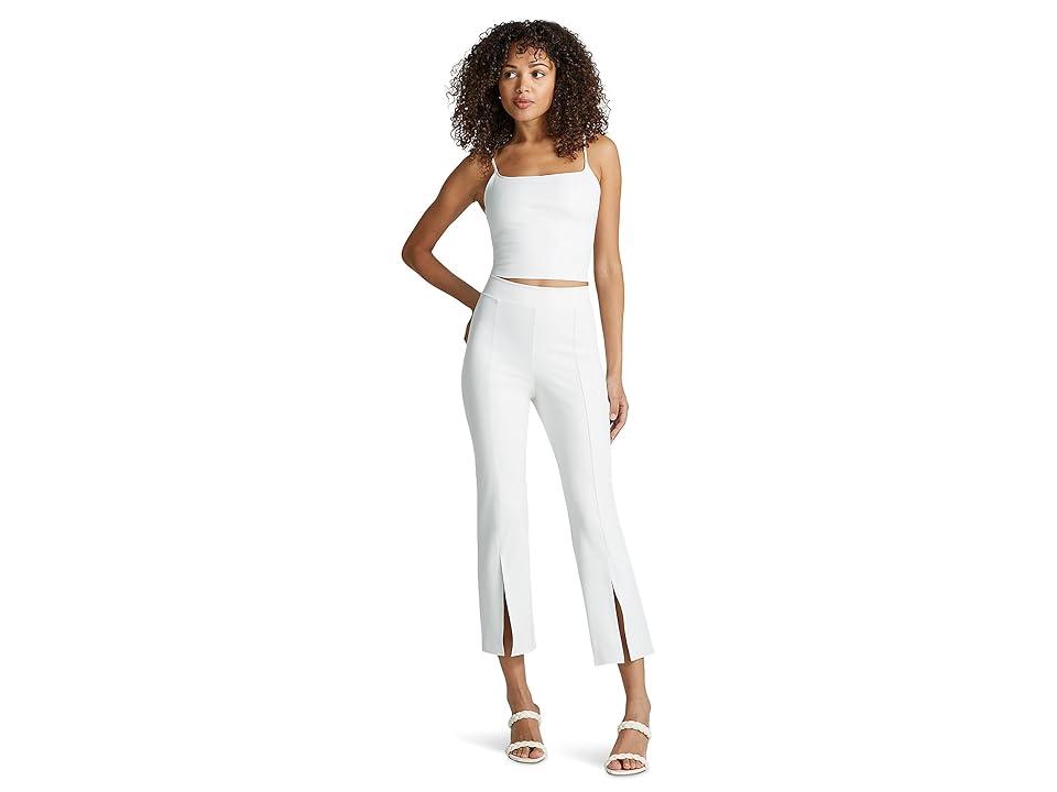 Faux Leather 7/8 Split Front Pant