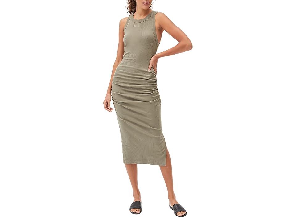 Wren Ultra Rib Midi Dress w/Slit