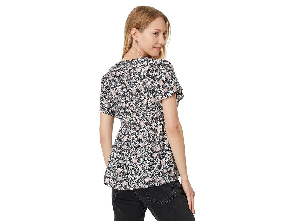 Short Sleeve Peasant Blouse