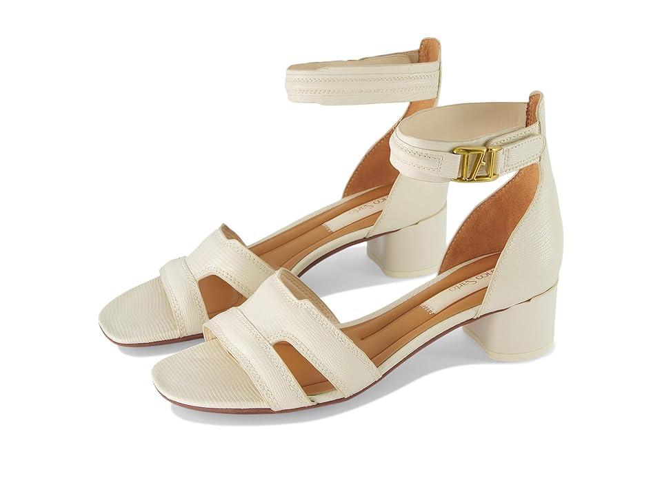 Nora Ankle Strap Low Block Heel Sandals