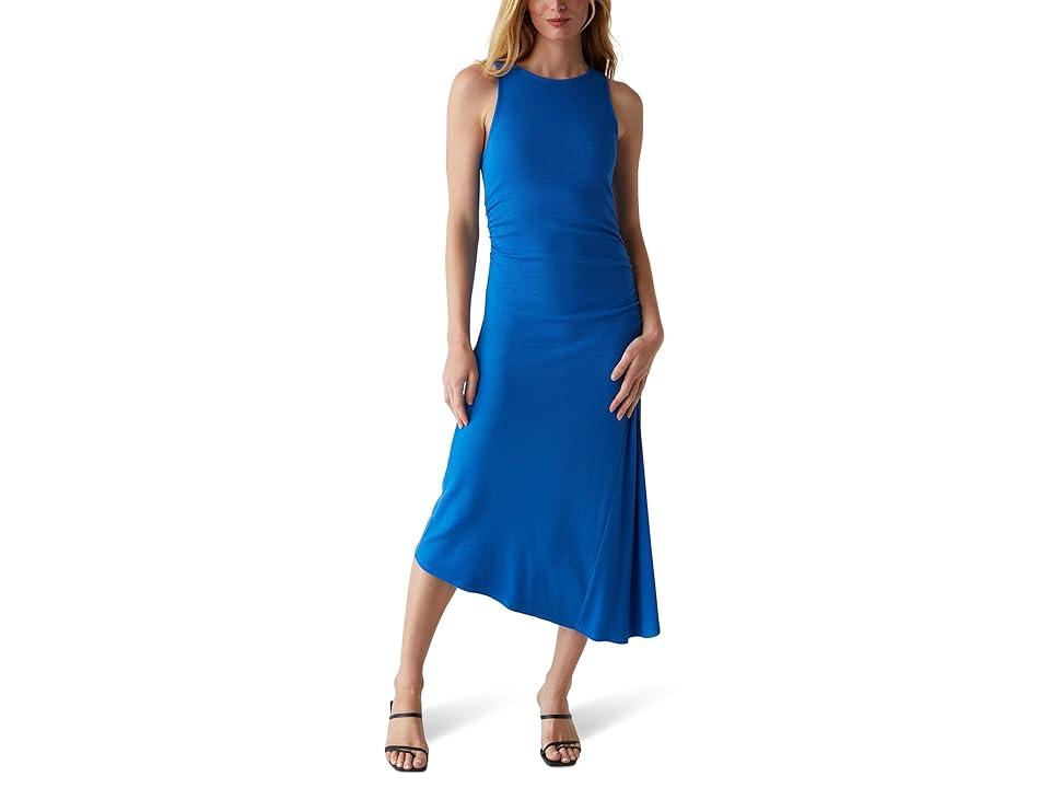 Perez Ruched Sleeveless Midi Dress