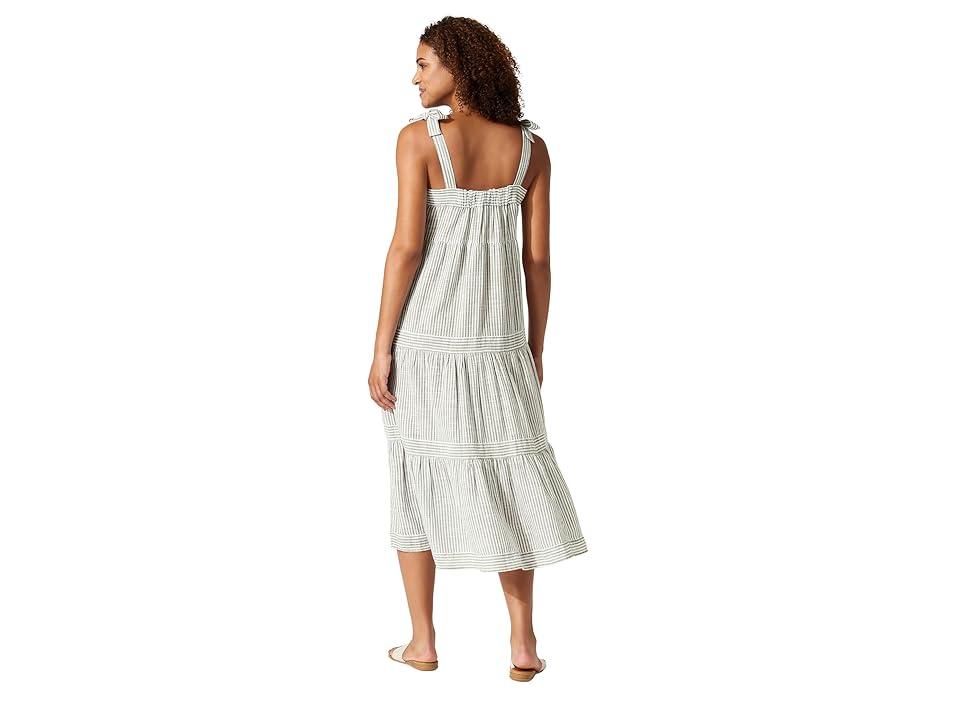 Shoreline Stampedripe Square Neck Dress