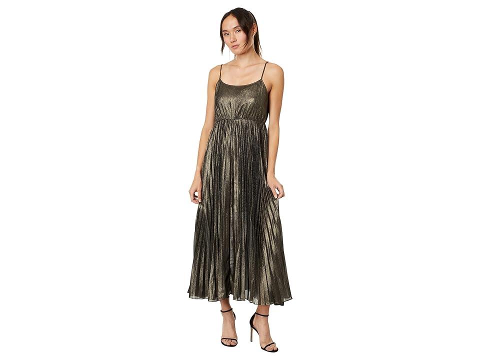 Pleated Party Midi Dress