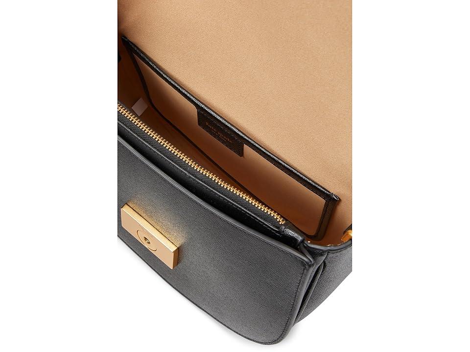 Katy Textured Leather Convertible Saddle Bag