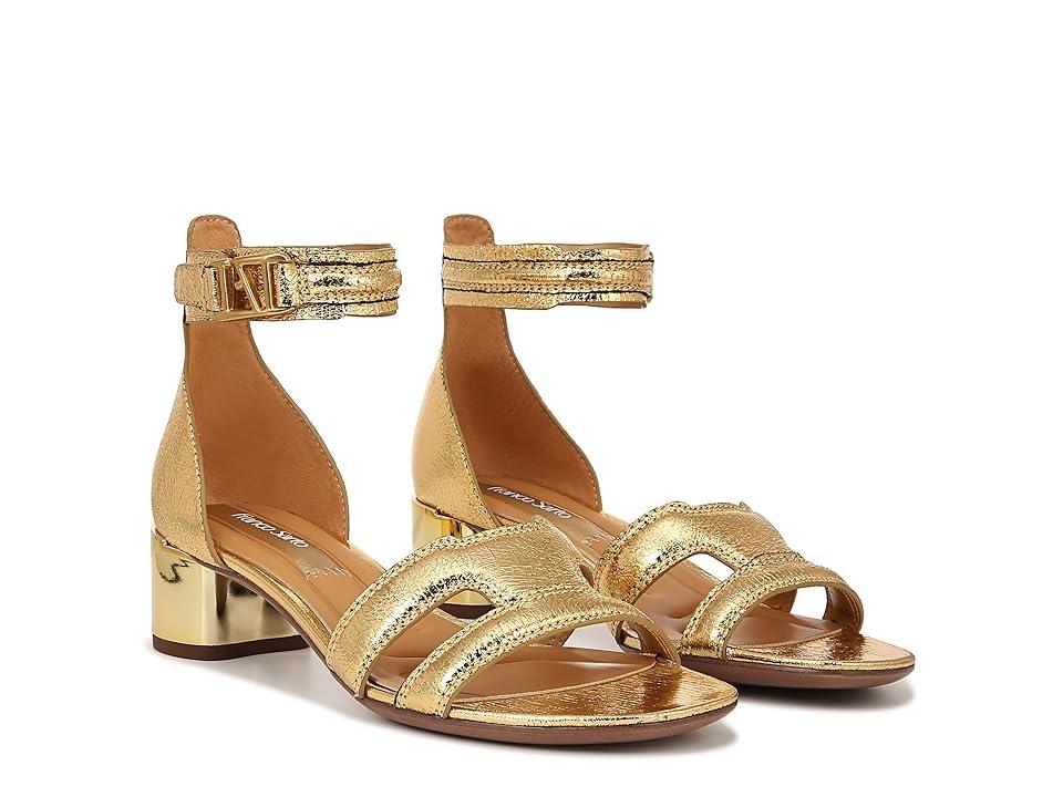 Nora Ankle Strap Low Block Heel Sandals