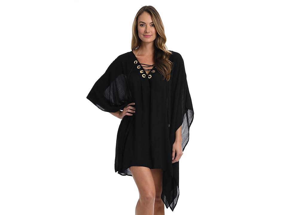 Capri Stripe Lace-Up Caftan