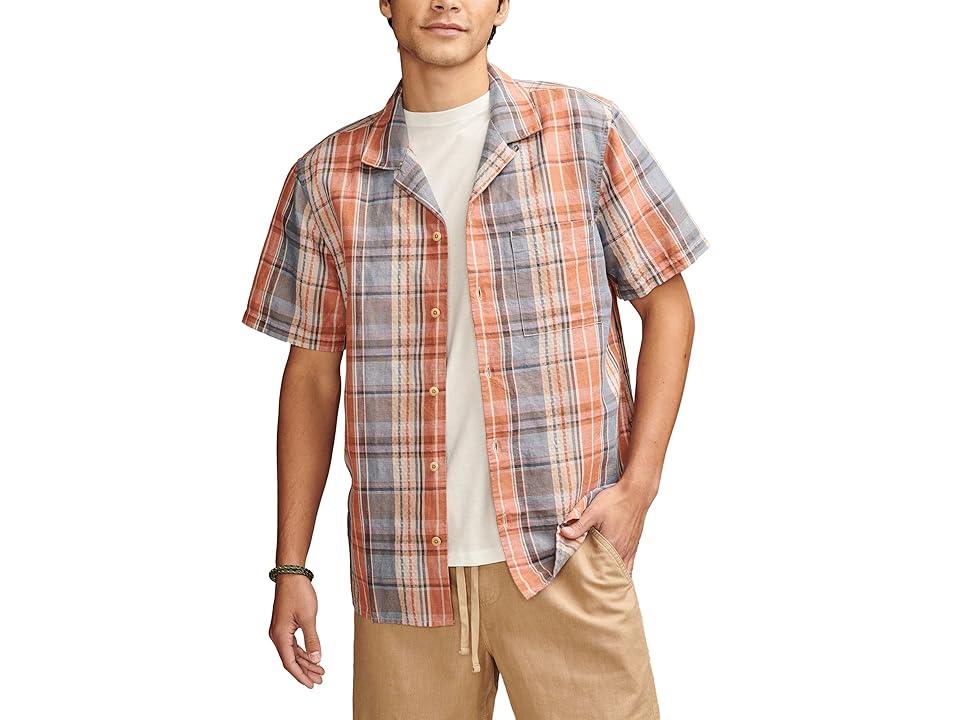 Plaid Linen Camp Shirt