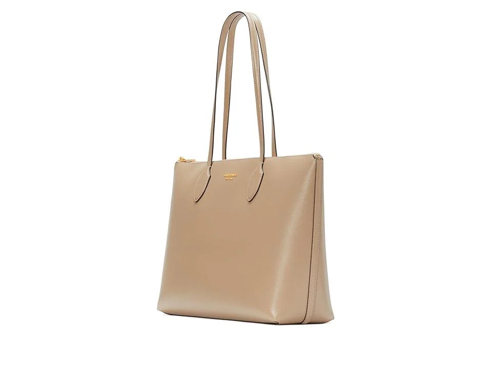 Bleecker Saffiano Leather Large Zip Top Tote