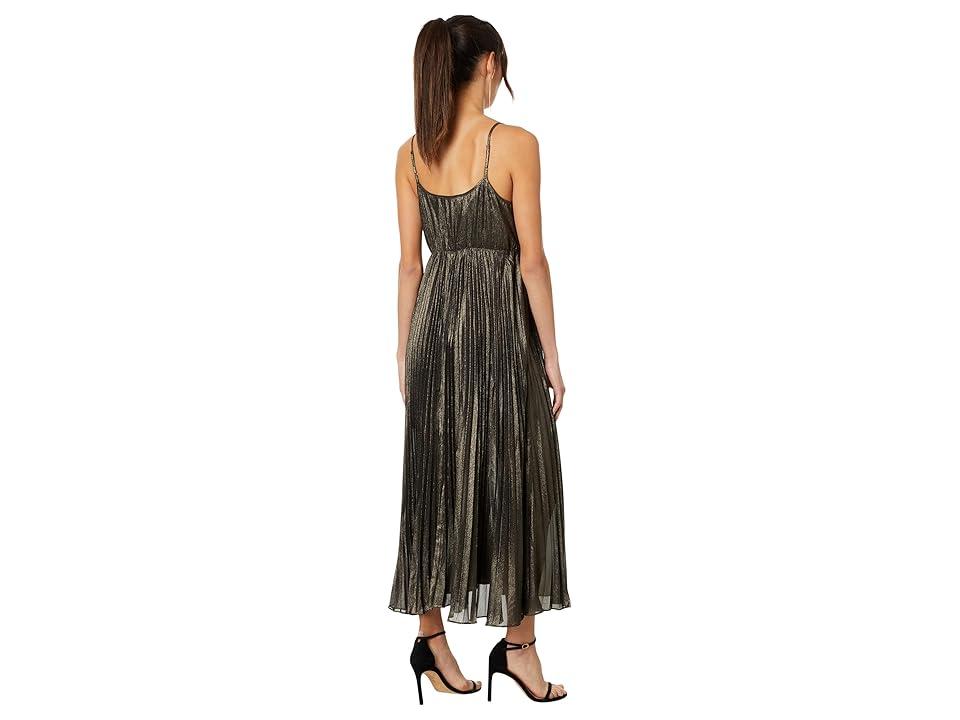 Pleated Party Midi Dress