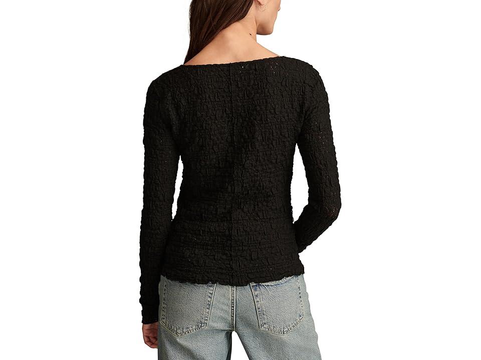 Long Sleeve Textured Top