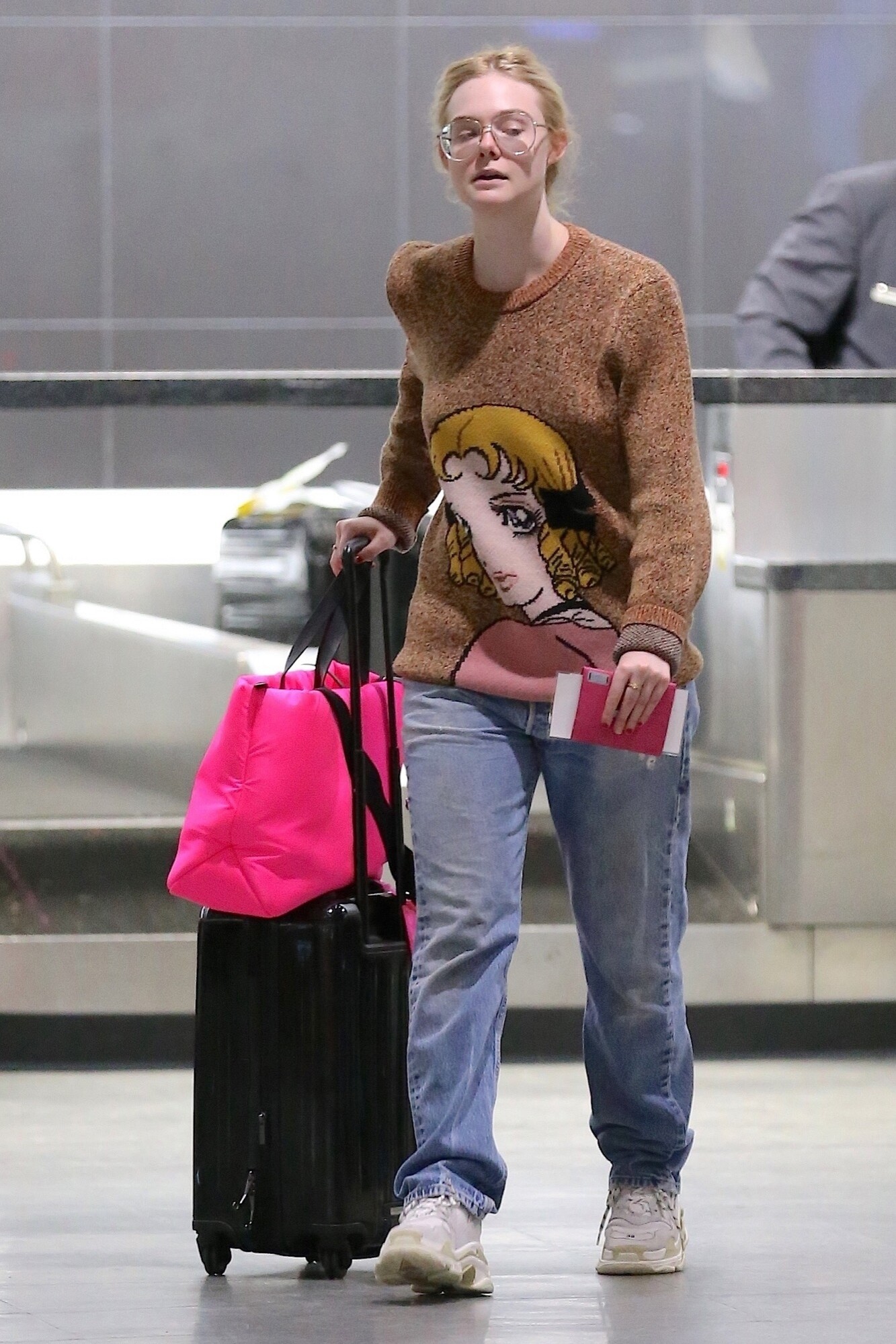 Elle Fanning LAX Airport April 22, 2019