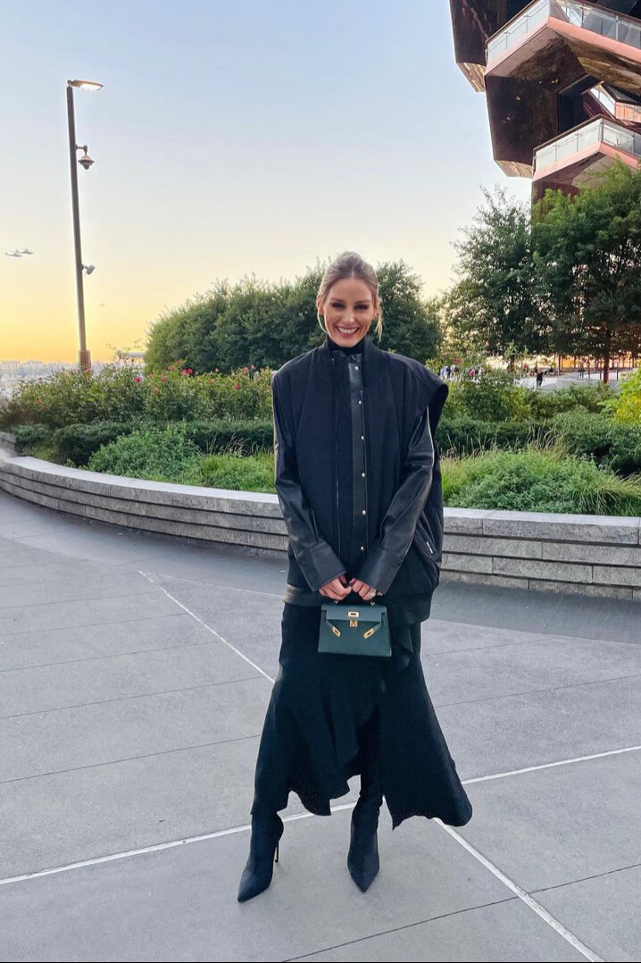 Olivia Palermo Outside the Ferrari Fashion Show in Milan September 21, 2024