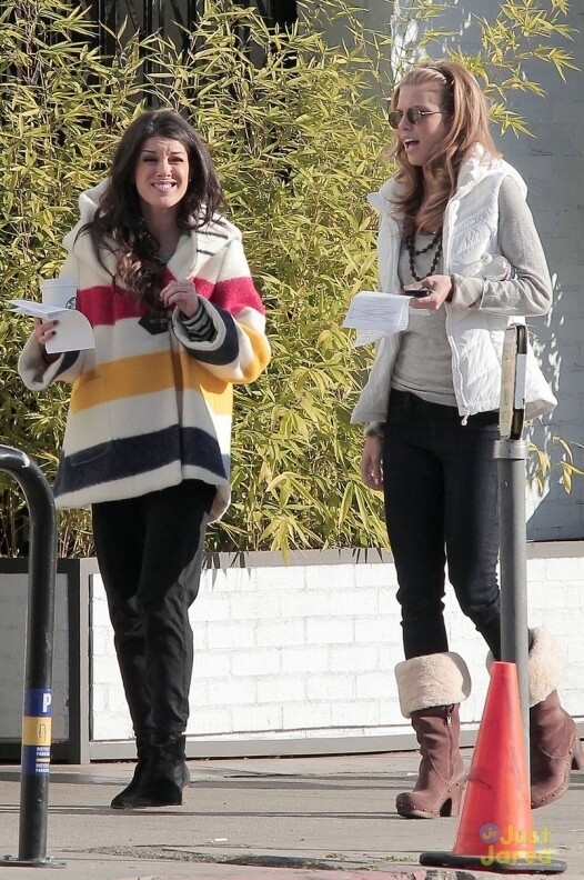 Shenae Grimes 90210 Set February 4, 2013