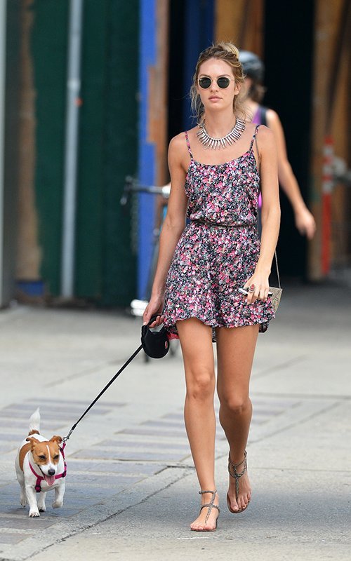 Candice Swanepoel New York City August 7, 2015