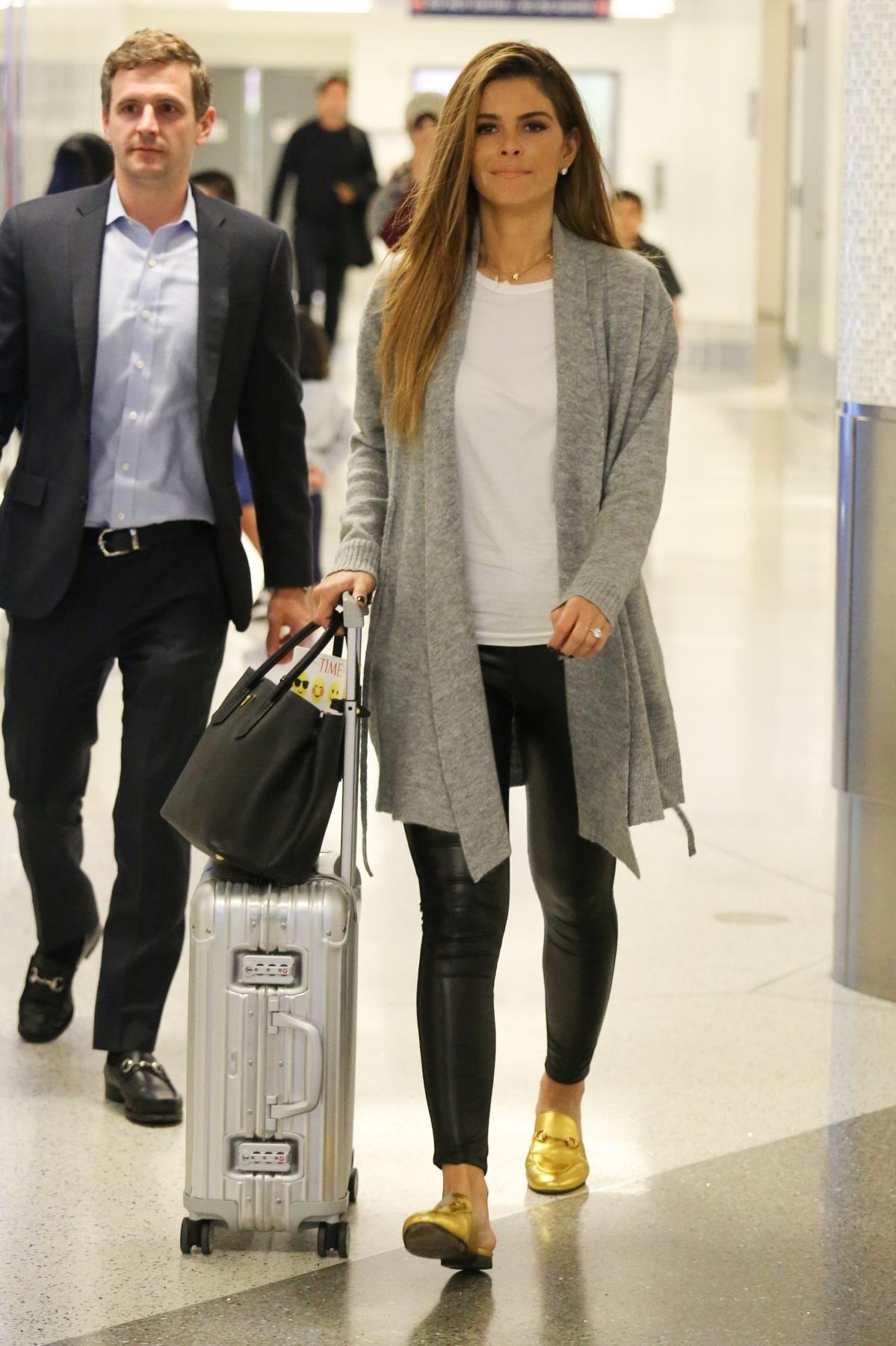 Maria Menounos Louis Armstrong Airport in Louisiana April 5, 2018