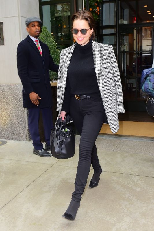 Emilia Clarke Warriors Vs Rockets Game in Houston May 10, 2019