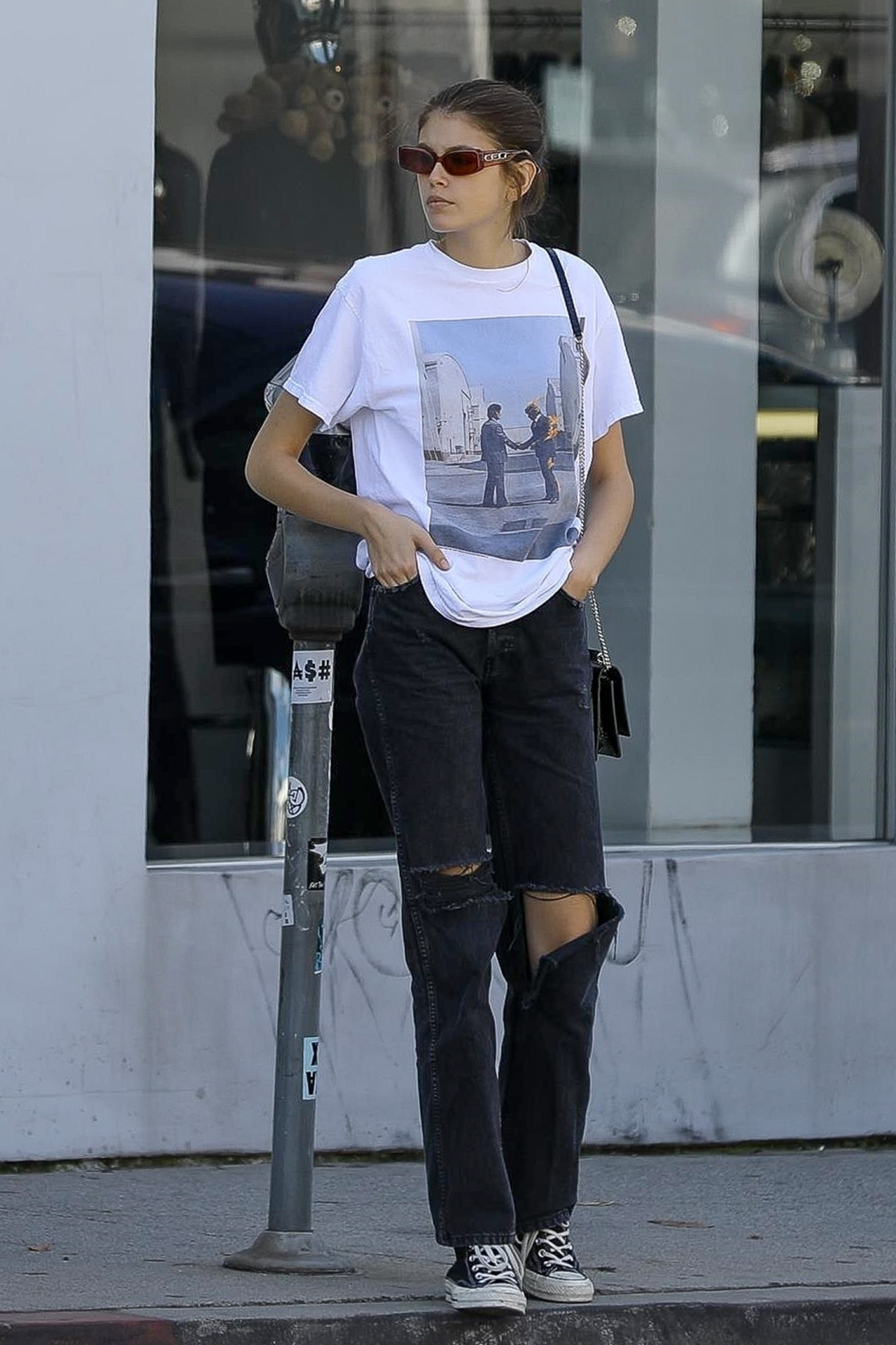 Kaia Gerber With Tommy Dorfman July 21, 2019