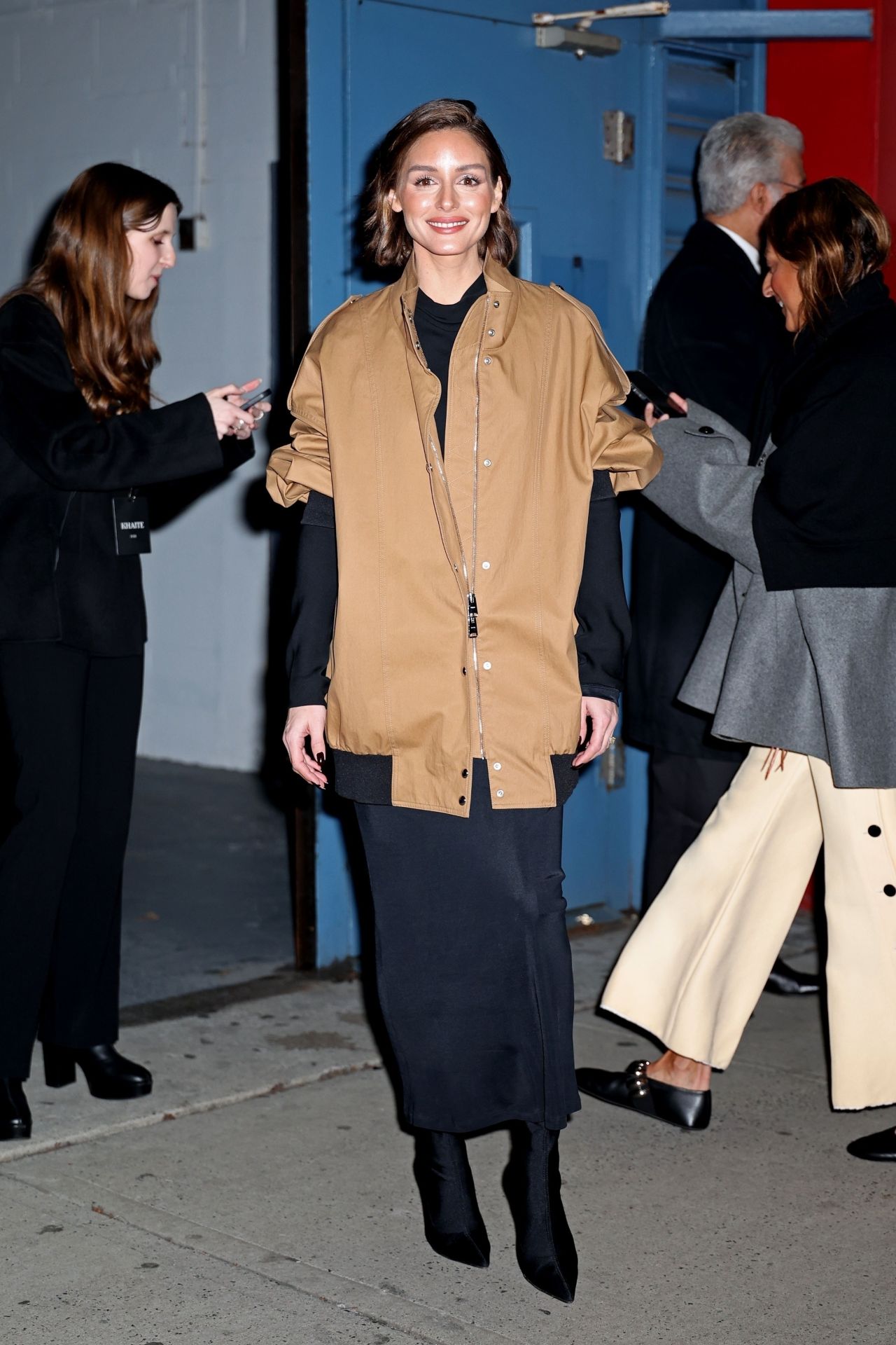 Olivia Palermo Outside the Ferrari Fashion Show in Milan September 21, 2024