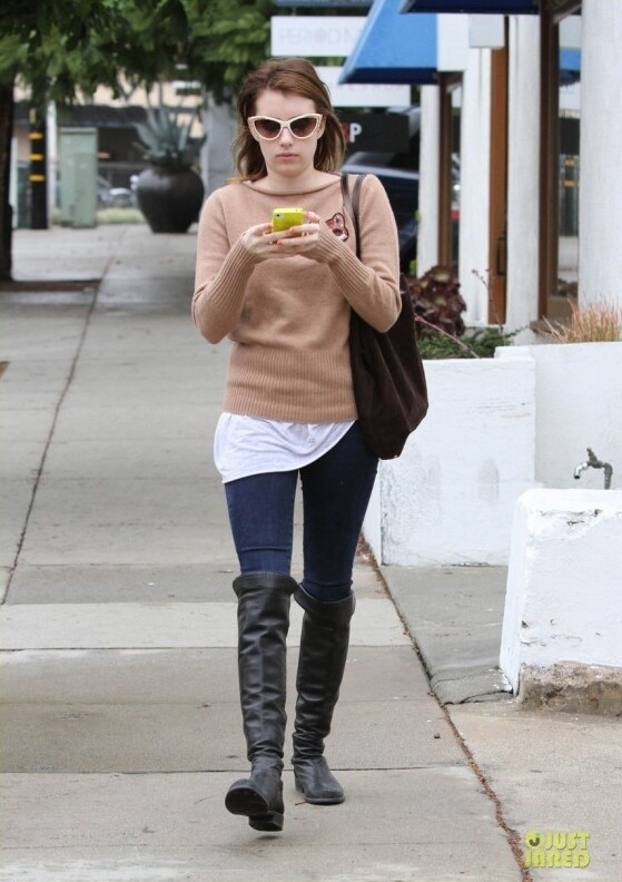 Emma Roberts New York City February 12, 2015