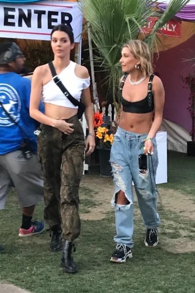 Hailey Bieber Coachella April 14, 2019