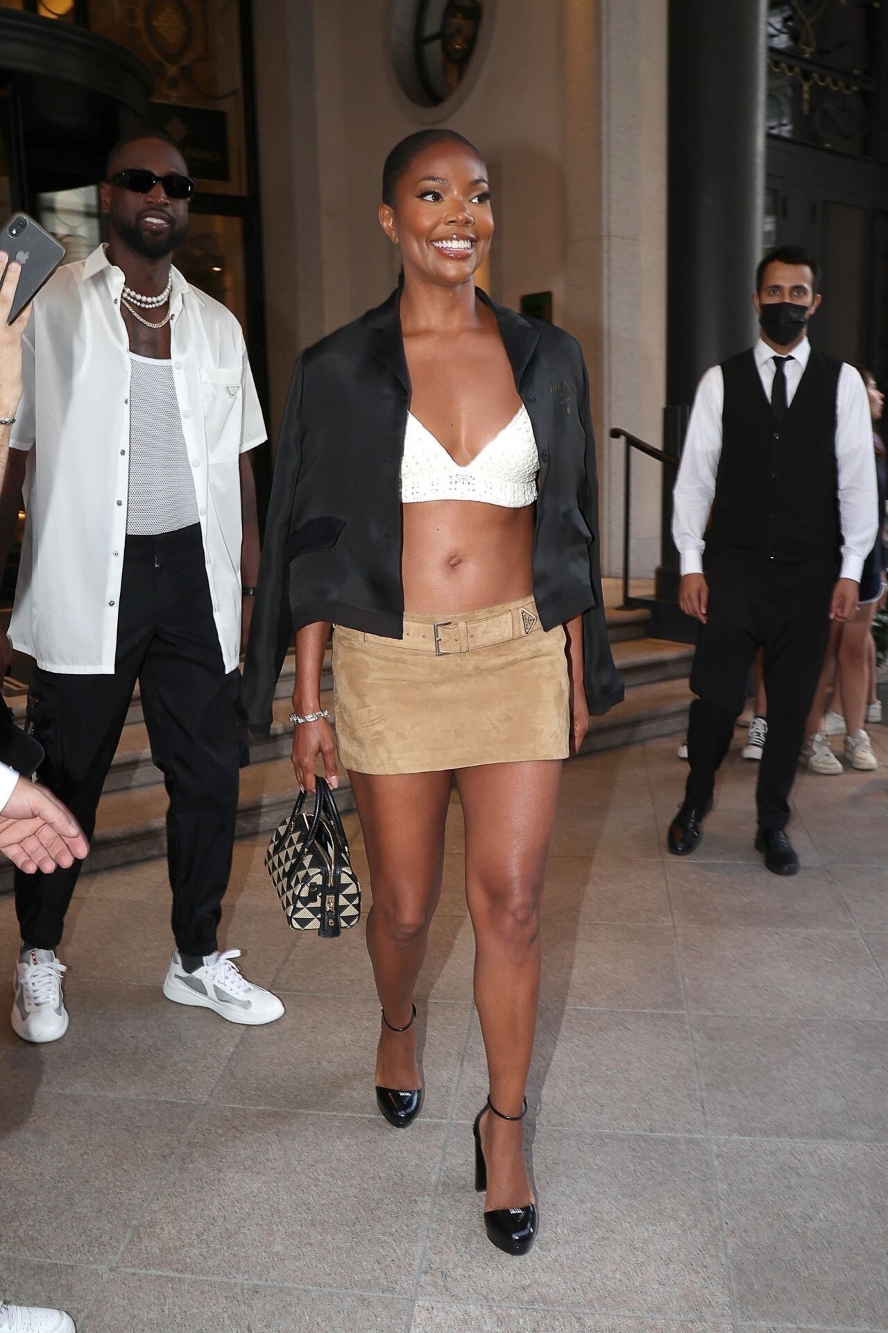 Gabrielle Union and Dwyane Wade Front Row Prada Menswear Fashion Show in Milan June 19, 2022