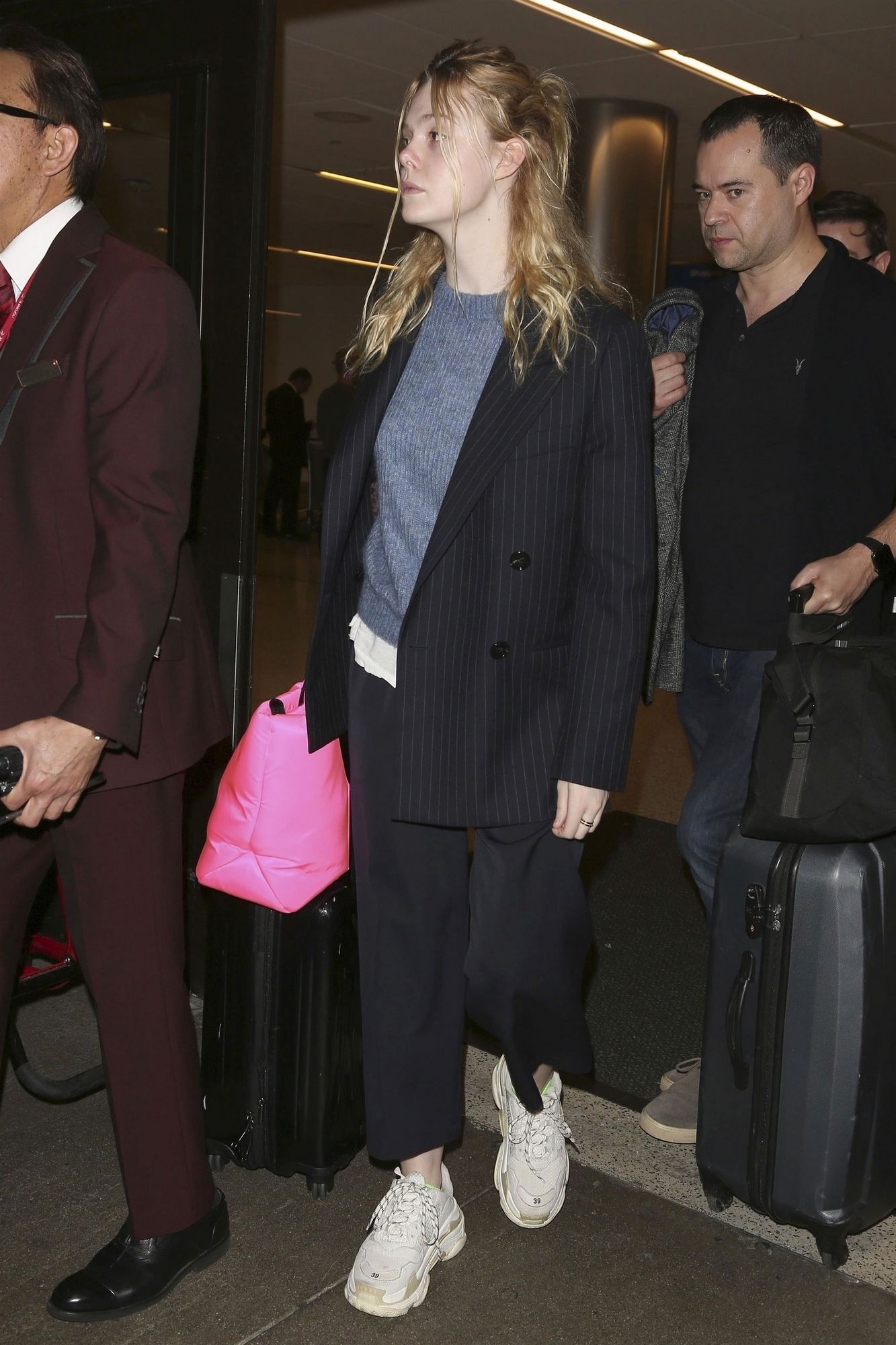 Elle Fanning LAX Airport April 22, 2019