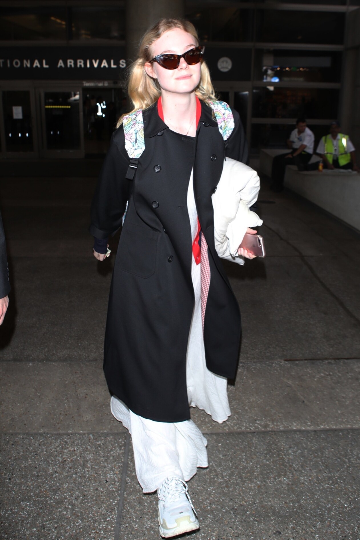 Elle Fanning LAX Airport April 22, 2019