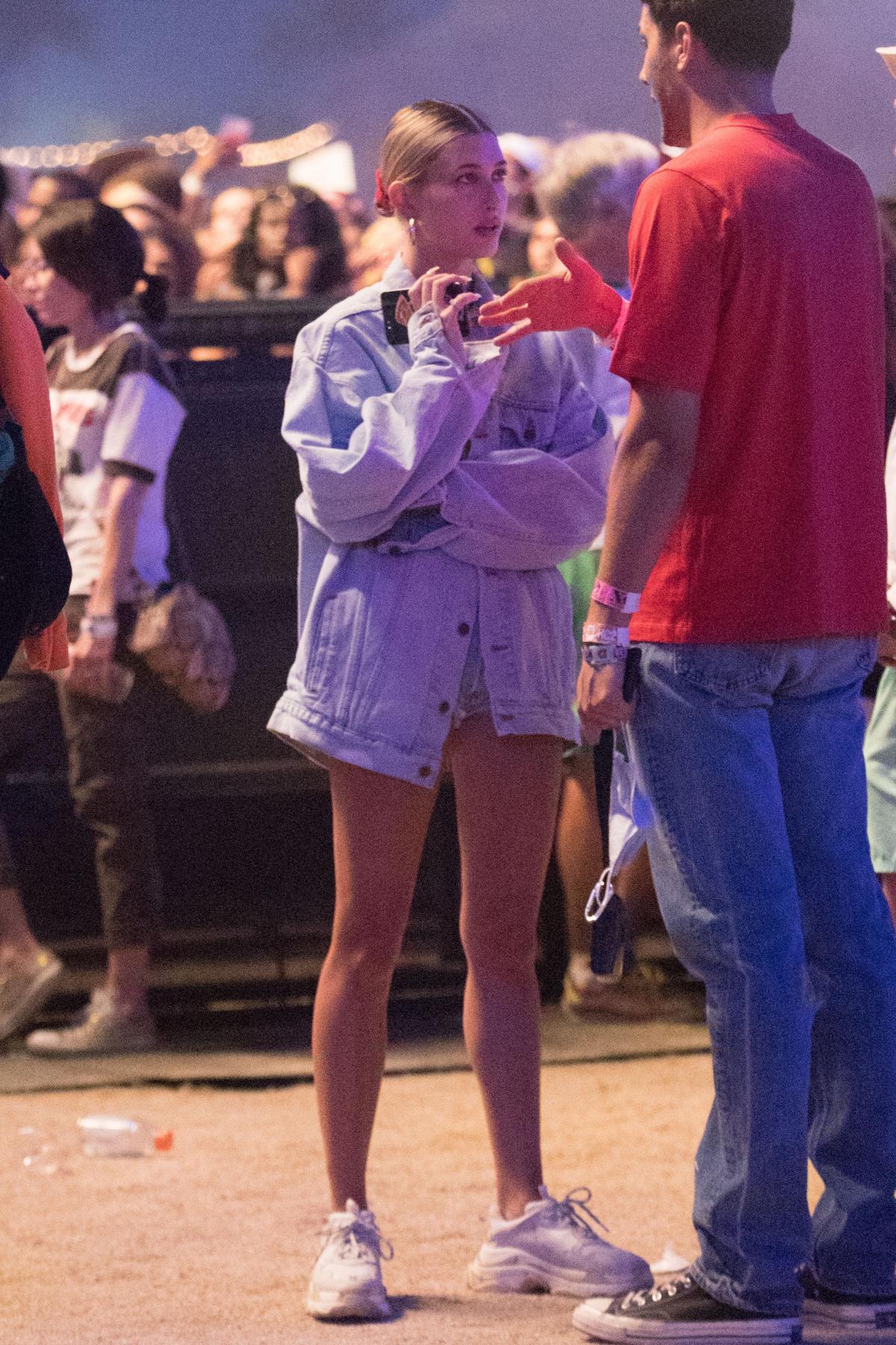 Hailey Bieber Coachella April 14, 2019