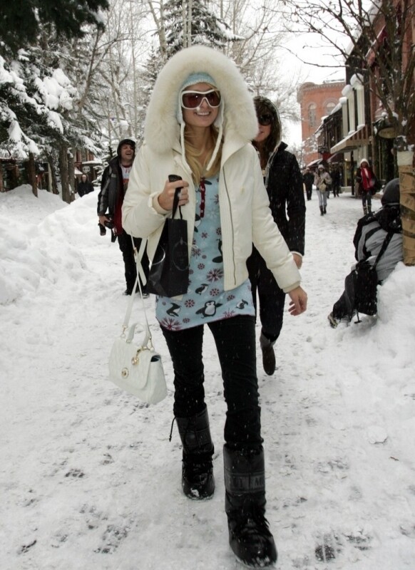 Paris Hilton Aspen, Colorado December 22, 2014