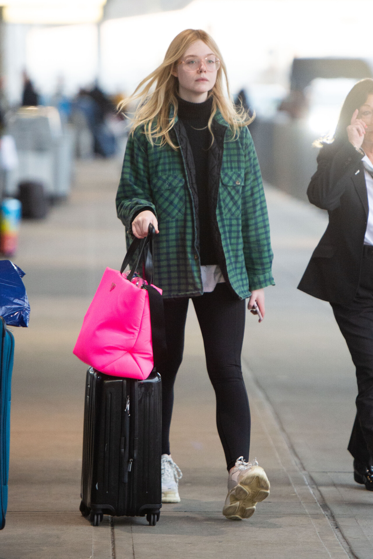 Elle Fanning LAX Airport April 22, 2019